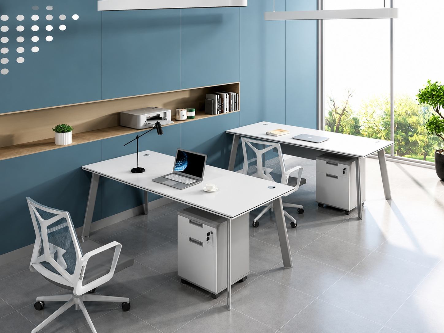 22-KD01 Workstation from Big Panda GreySpace