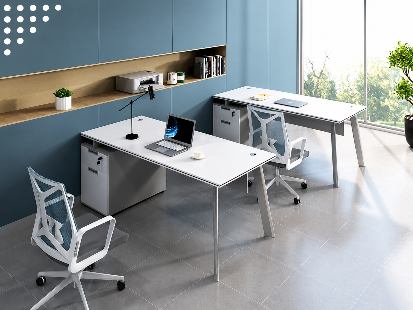 22-KD02 Workstation from Big Panda GreySpace