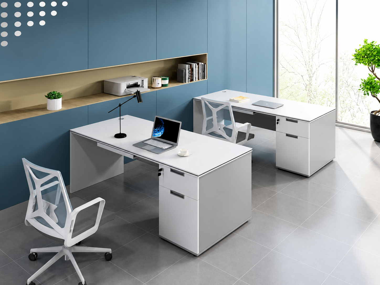 22-KD04 Workstation from Big Panda GreySpace