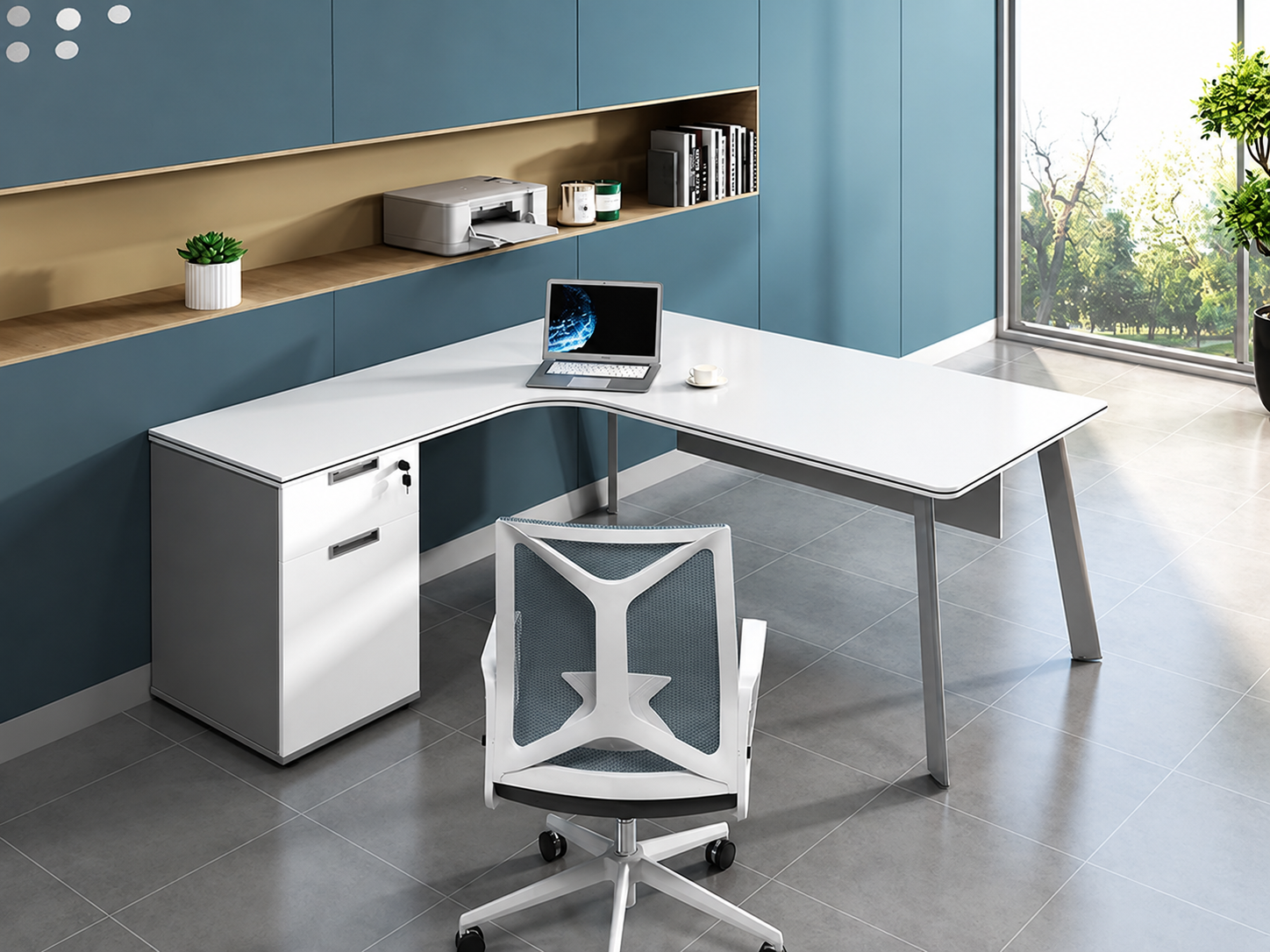 22-KD05 Workstation from Big Panda GreySpace