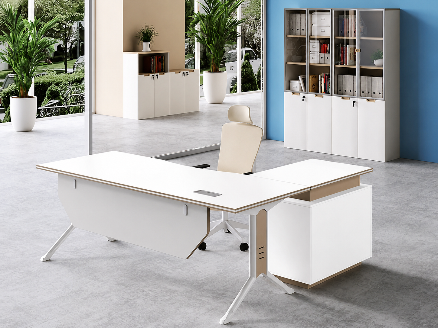 22-SB01 Desk from Big Panda Khaki