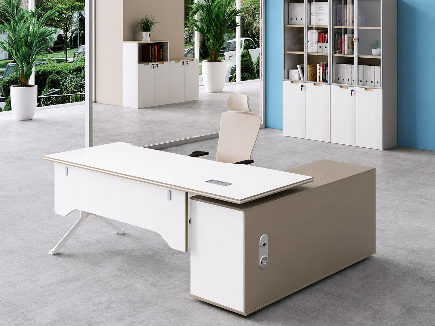 22-SB02 Desk from Big Panda Khaki