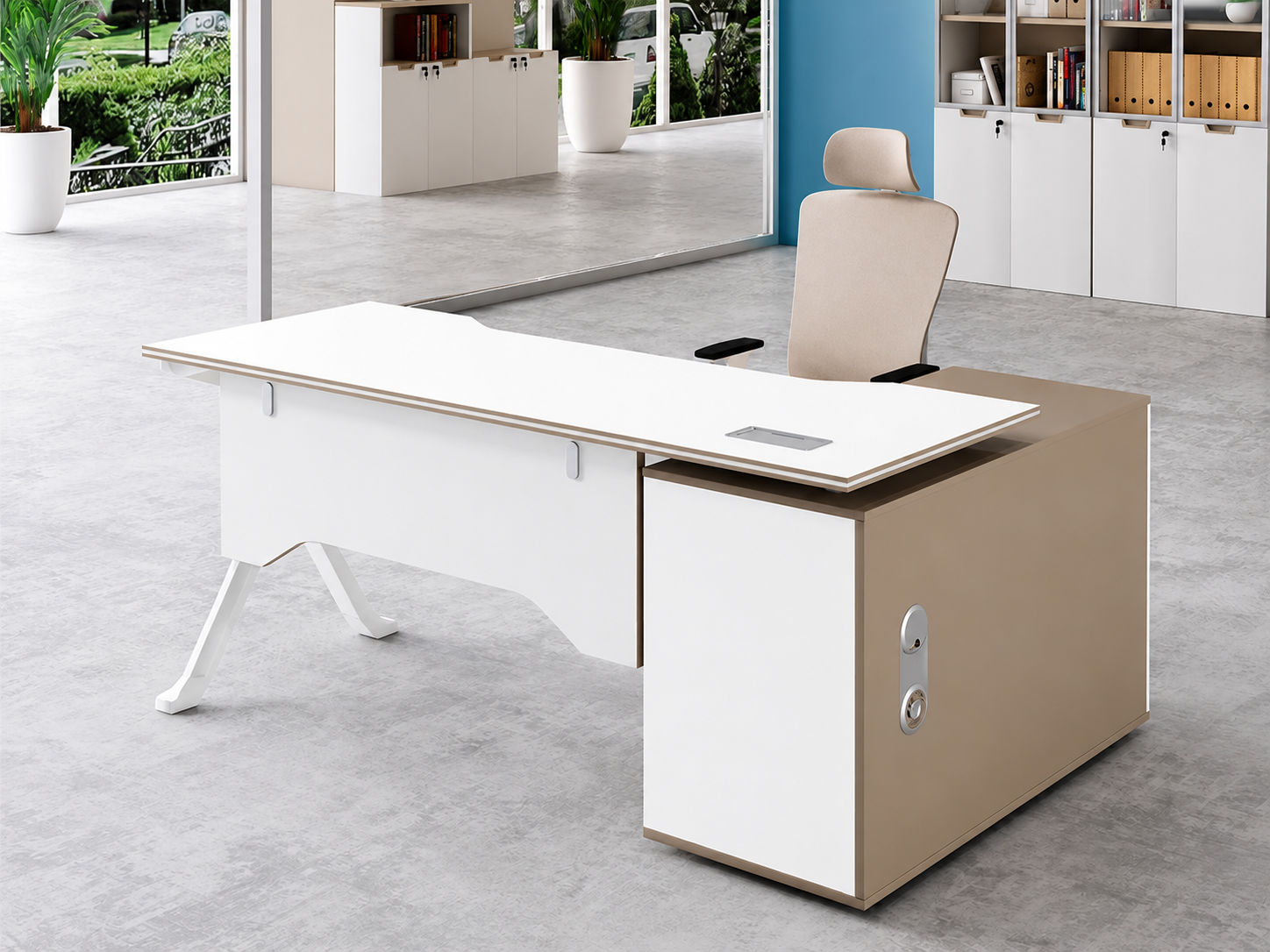22-SB03 Desk from Big Panda Khaki