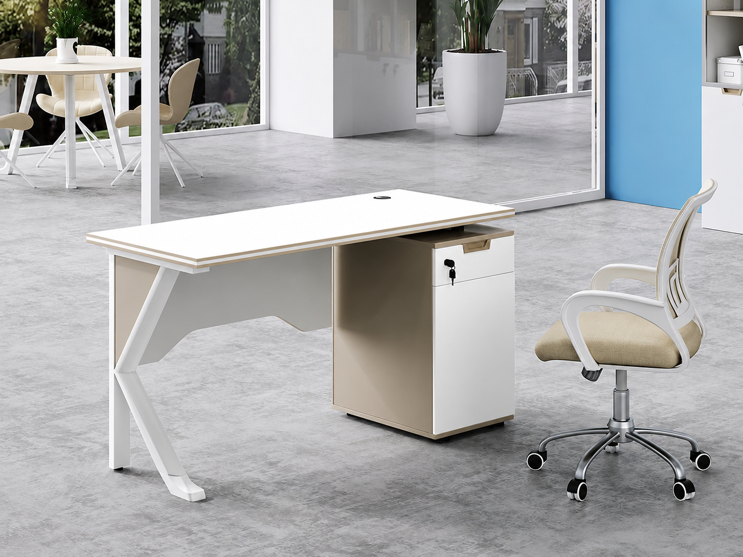 22-SD12 Workstation from Big Panda Khaki
