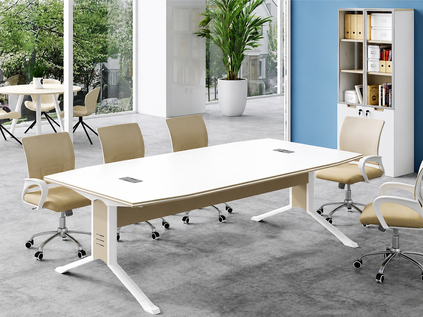 22-SM01 Meeting Table from Big Panda Khaki