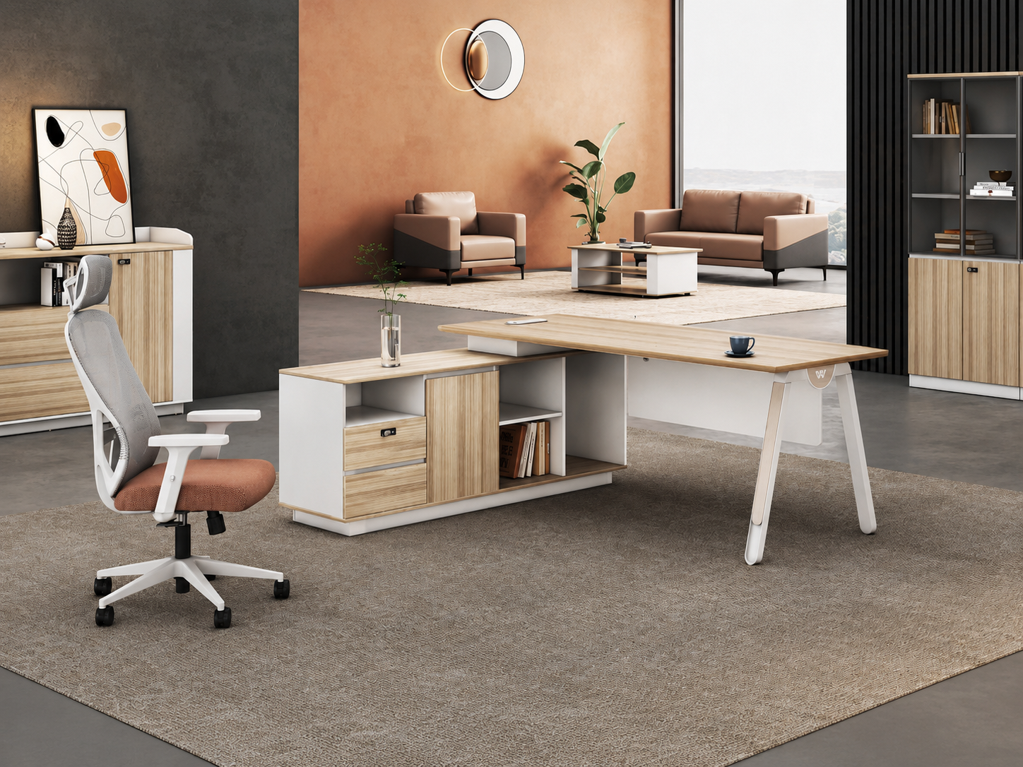 25-AB02 Office Desk from Big Panda Lumi