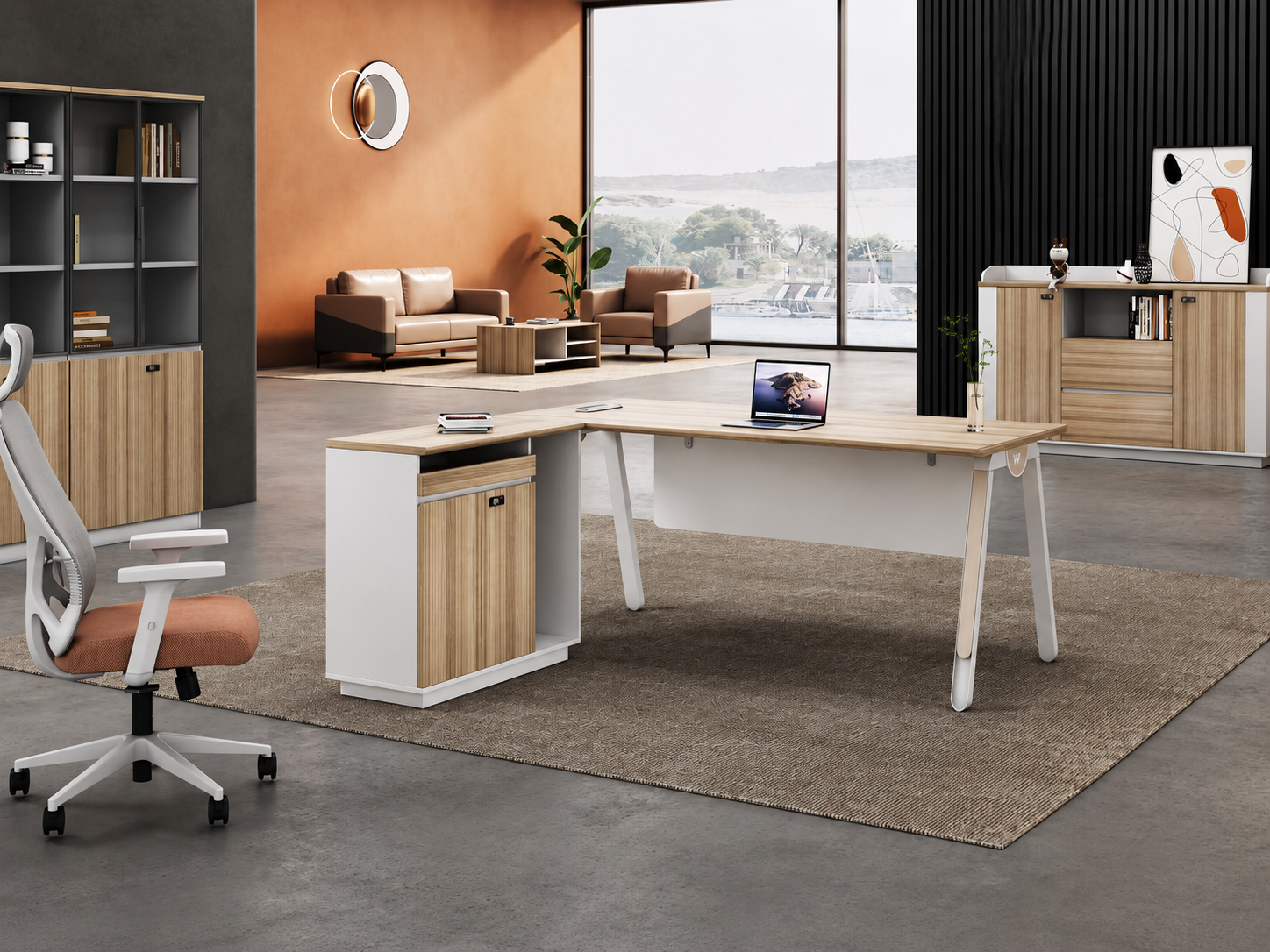25-AB07 Office Desk from Big Panda Lumi
