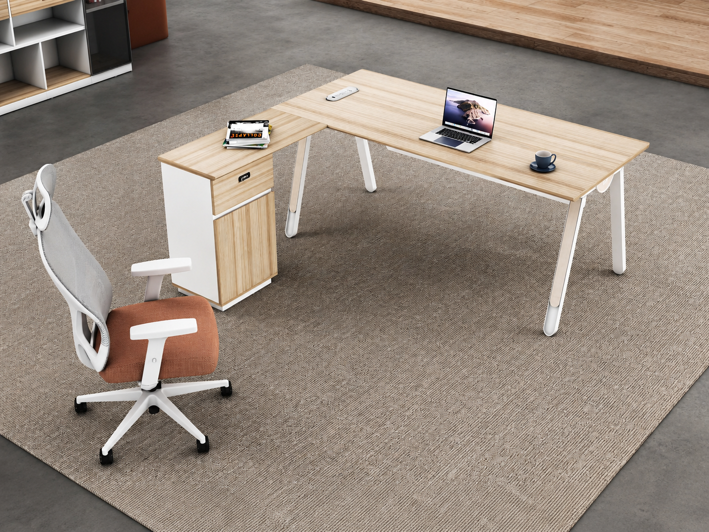 25-AB09 Office Desk from Big Panda Lumi