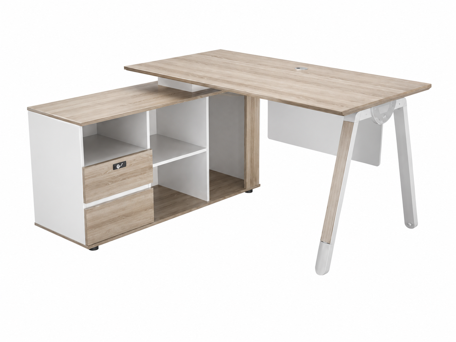 25-AD09 1-Person Workstation from Big Panda Lumi