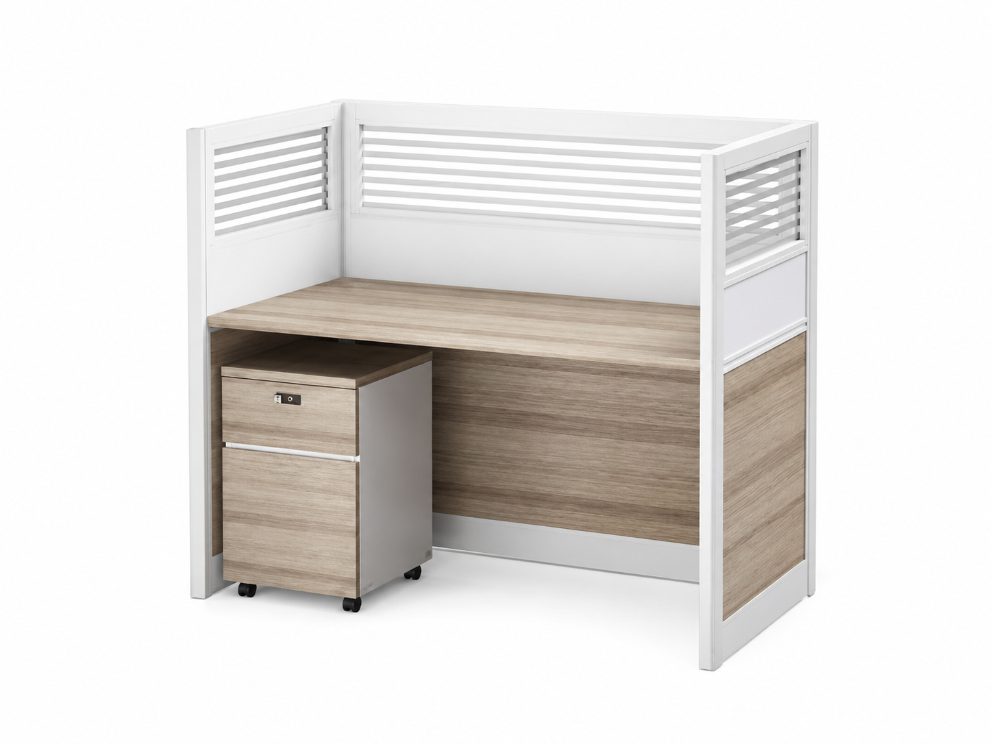 25-AW01 1-Person Panel Workstation from Big Panda Lumi