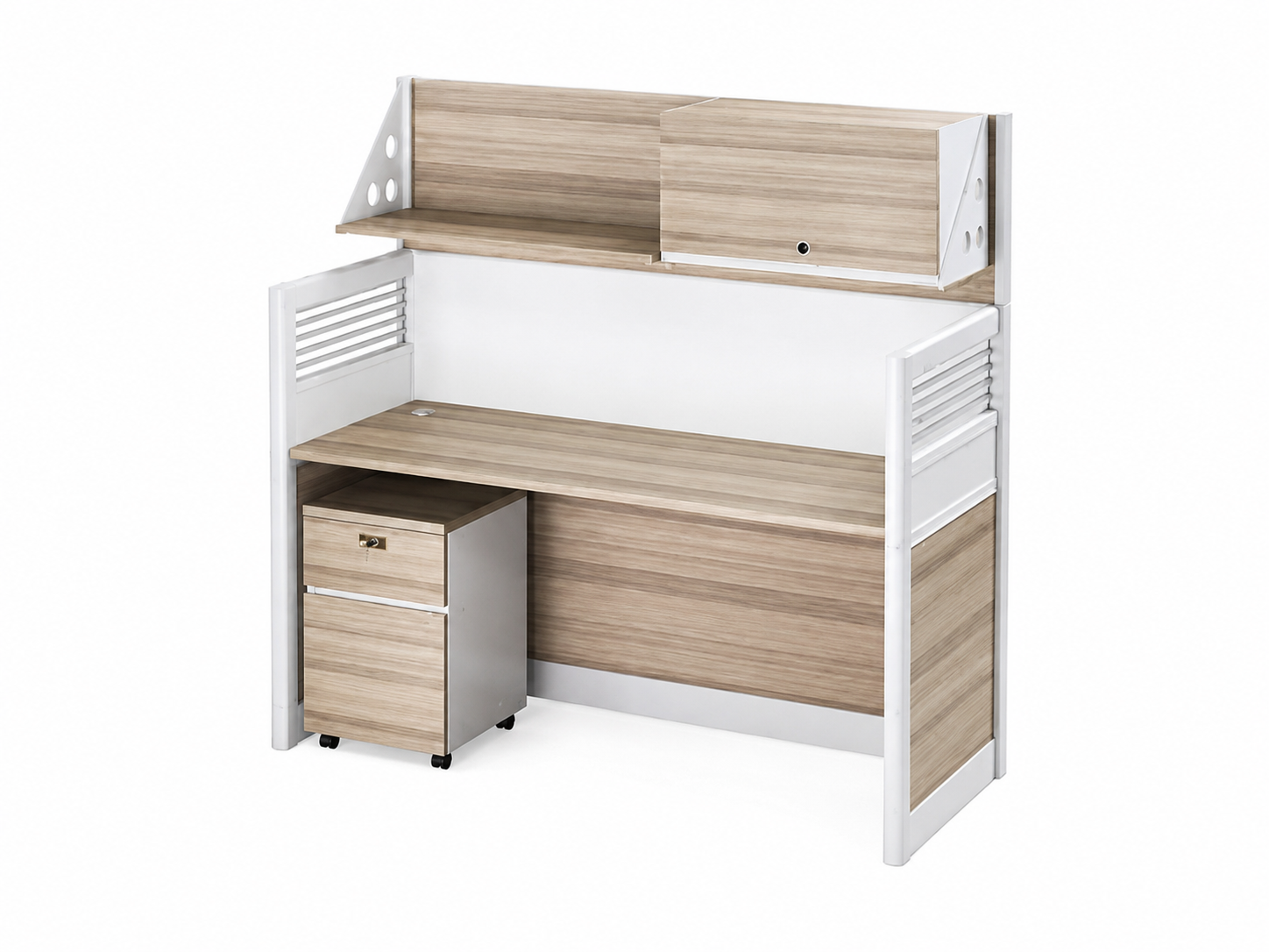 25-AW02 1-Person Panel Workstation from Big Panda Lumi