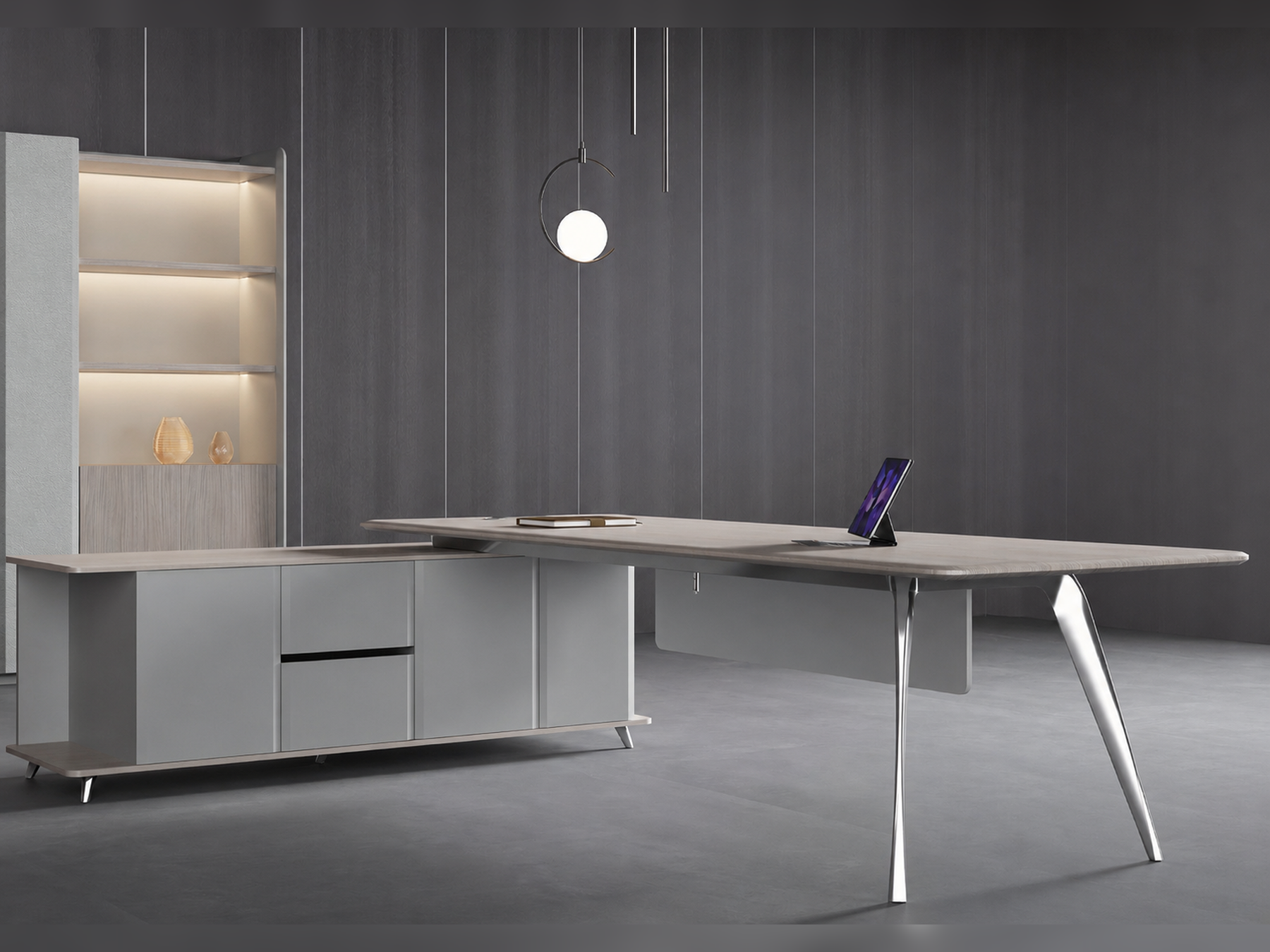 JD01-A01 Executive Desk from Big Panda Lunar Sand