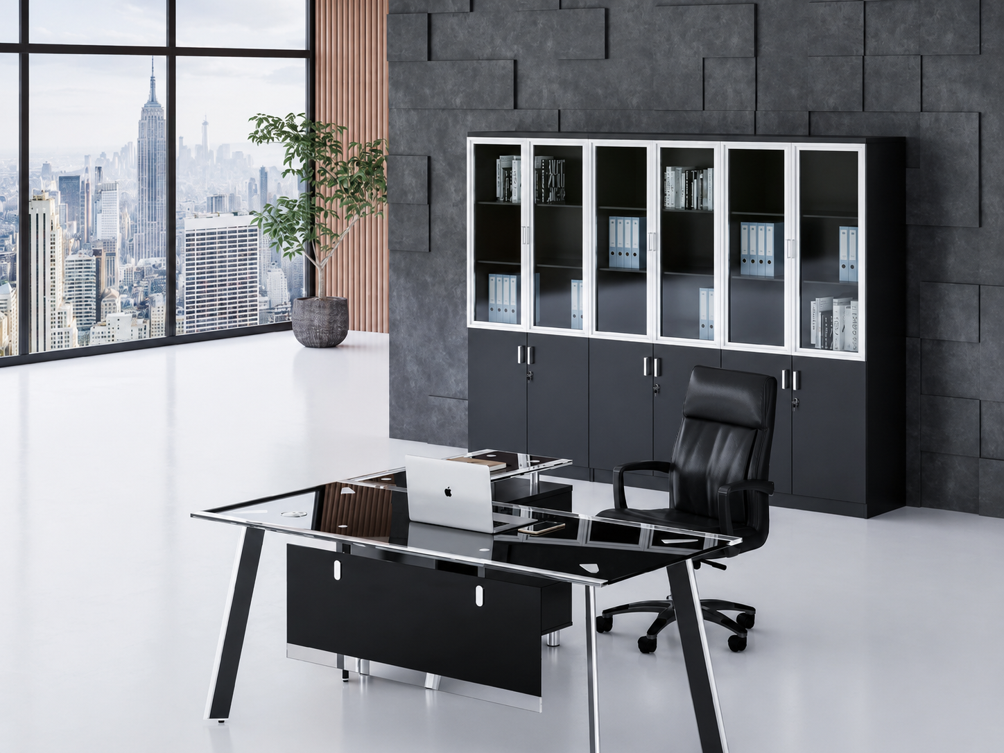 21-GB01 Desk from Big Panda Terra Glass