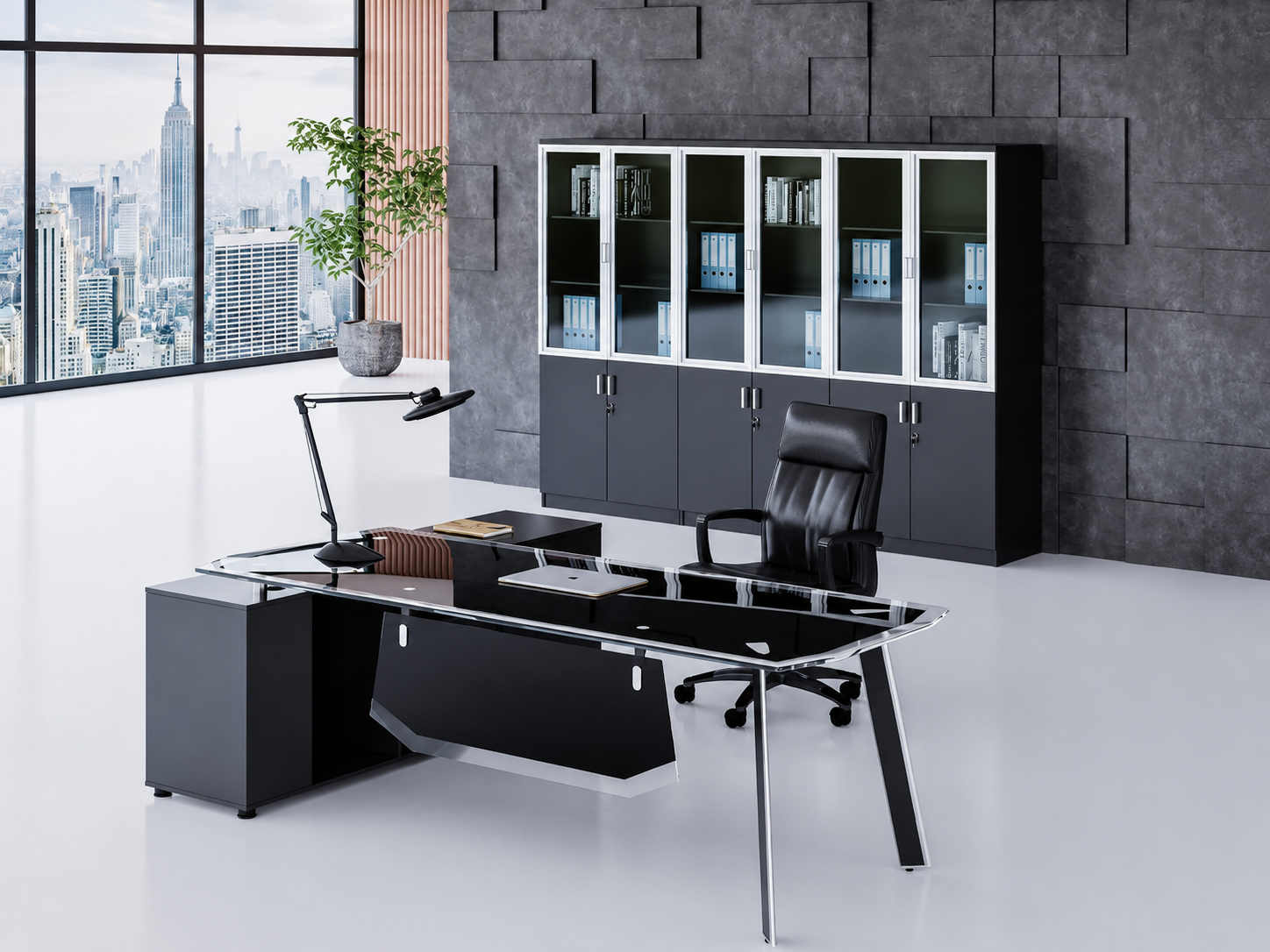 21-GB03 Desk from Big Panda Terra Glass
