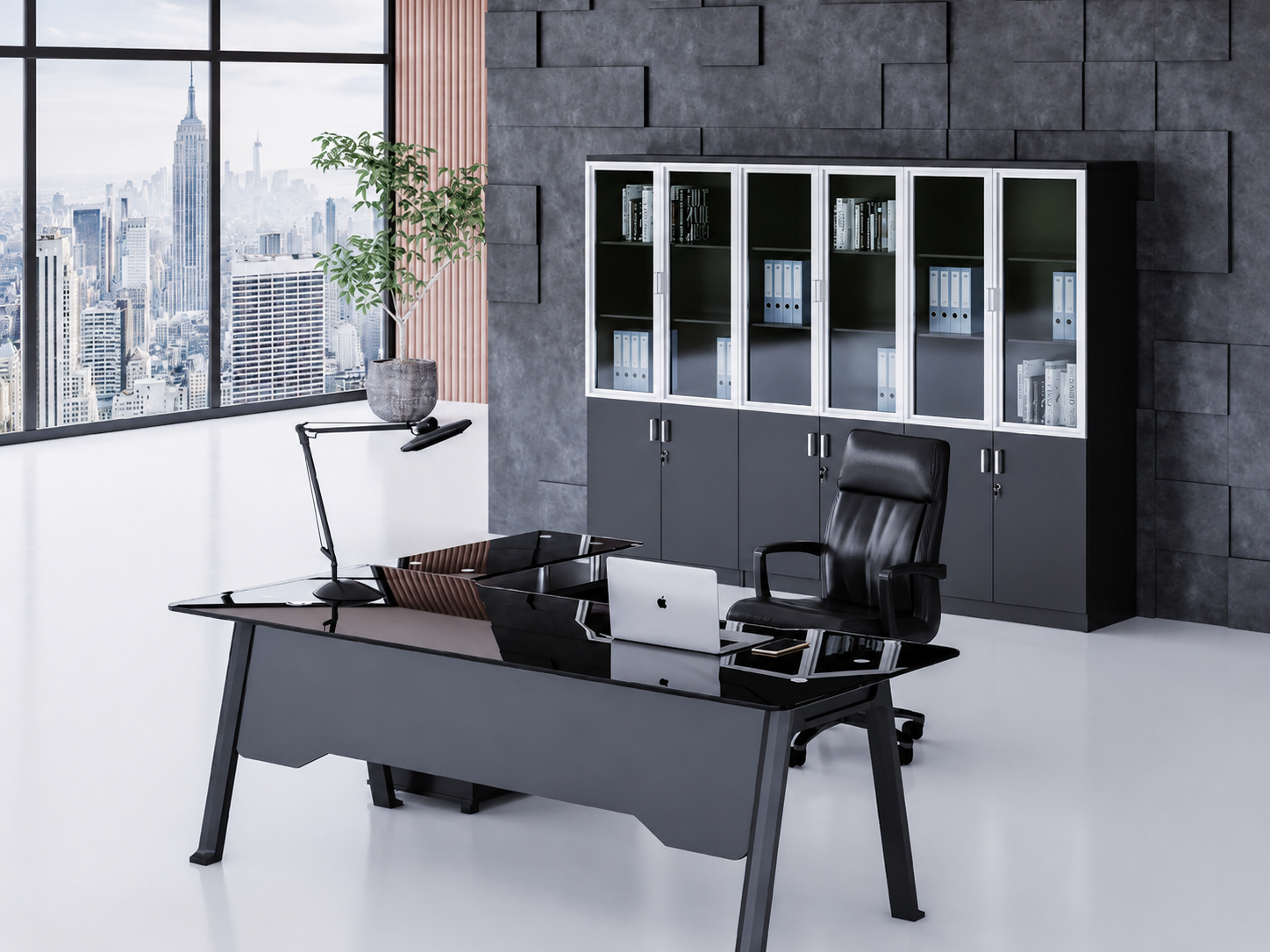 21-GB04 Desk from Big Panda Terra Glass