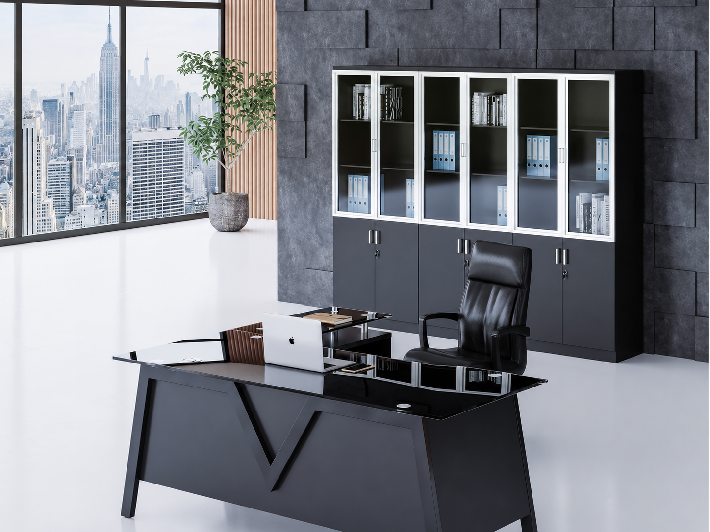 21-GB06 Desk from Big Panda Terra Glass