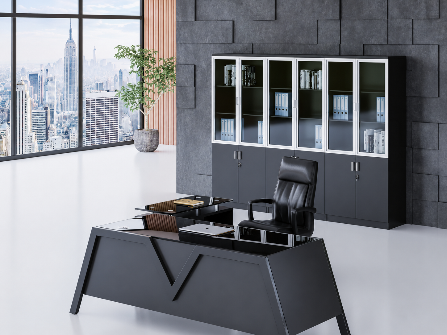21-GB07 Desk from Big Panda Terra Glass