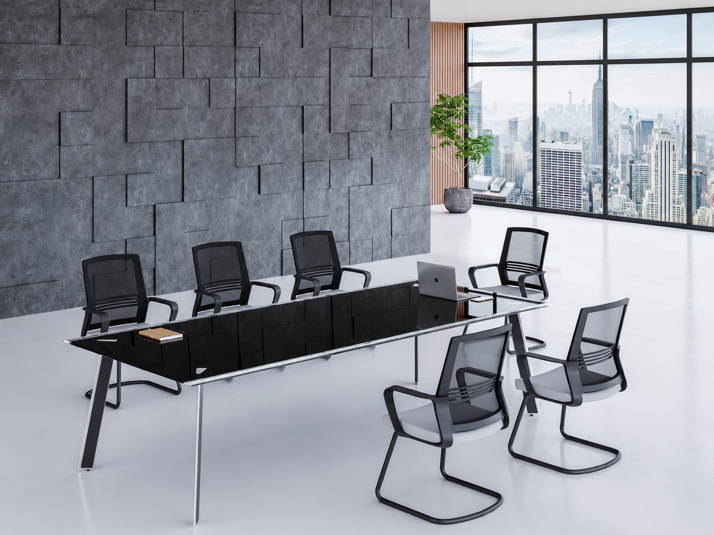 21-GM02 Meeting Table from Big Panda Terra Glass